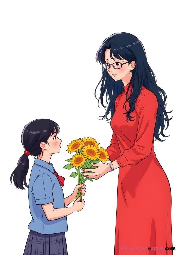 ảnh cô giáo anime 15