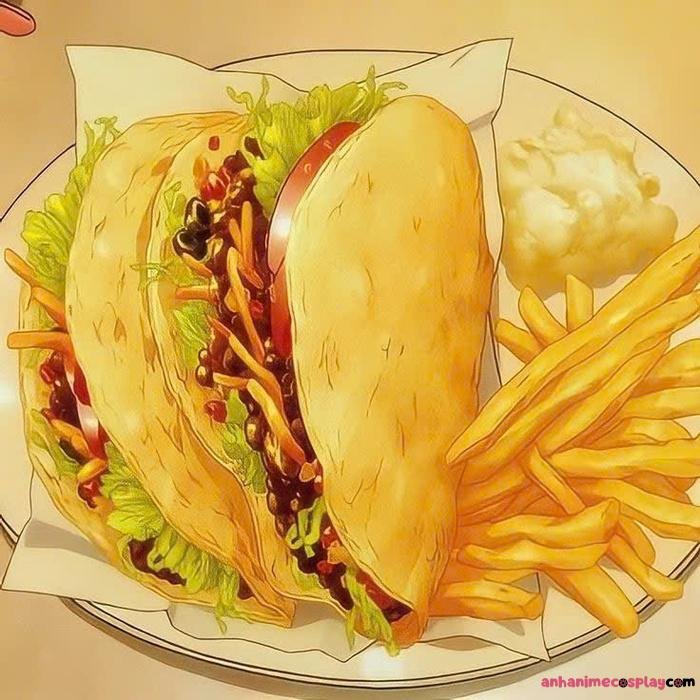 ảnh đồ ăn anime hd