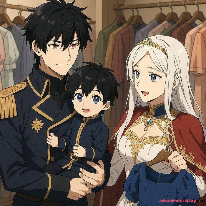 ảnh gia đình anime pinterest xinh đẹp