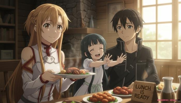 ảnh gia đình anime siêu đáng yêu