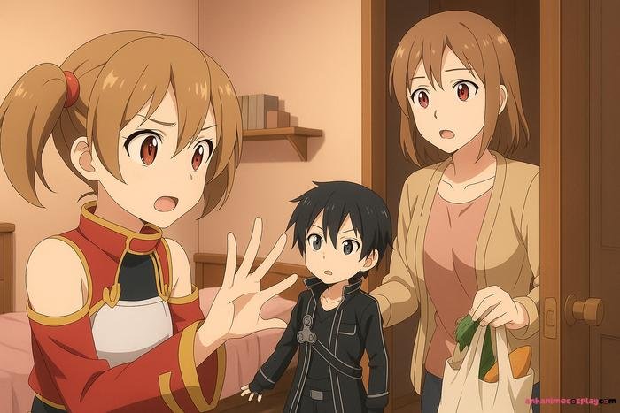 ảnh gia đình anime xinh