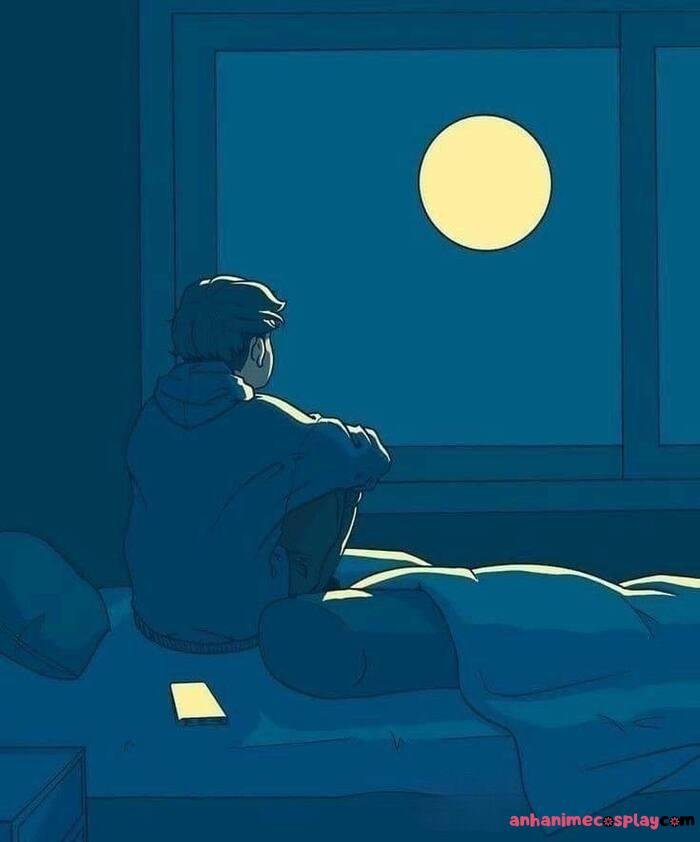 ảnh girl anime buồn pinterest 4k