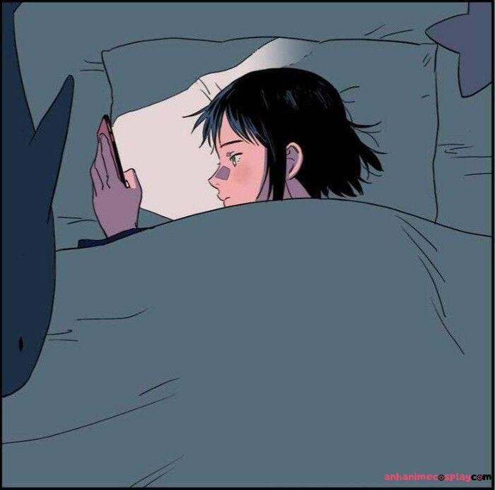 ảnh girl anime buồn pinterest hd