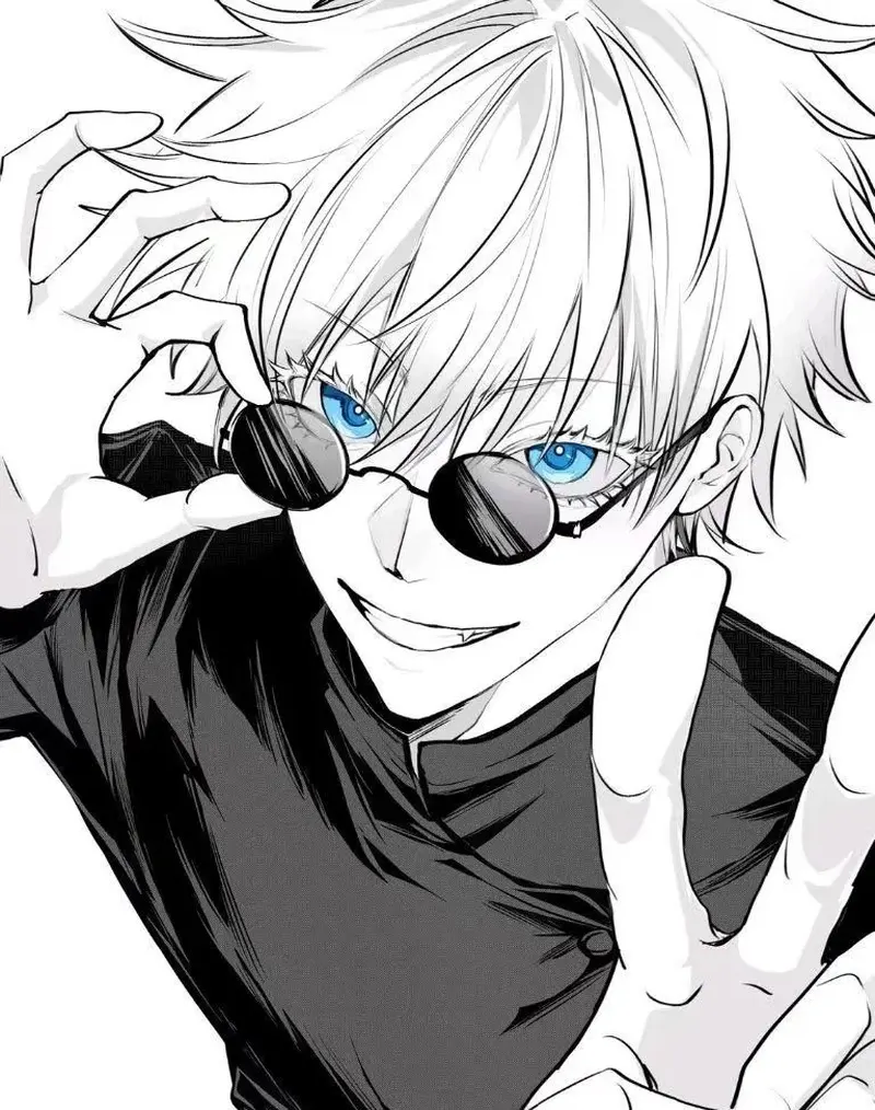 ảnh gojo satoru anime chibi cute