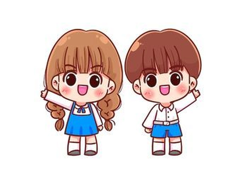 ảnh học sinh chibi vui nhộn