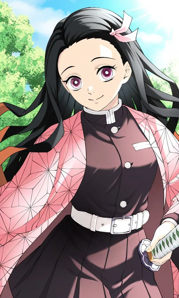 ảnh kamado nezuko dịu dàng và xinh đẹp