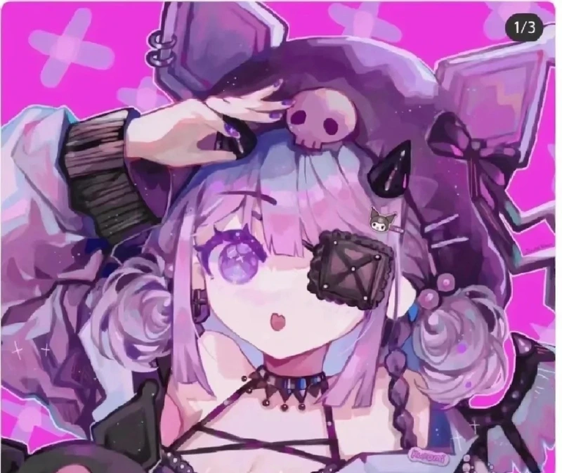 ảnh kuromi anime siêu dễ thương