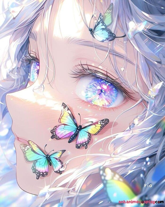 ảnh mắt anime siêu xinh ngầu