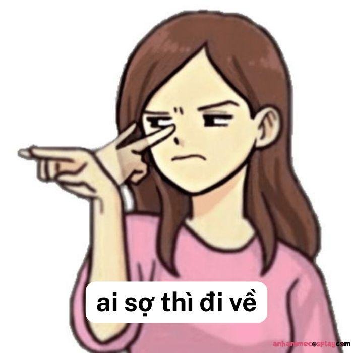 ảnh meme ai sợ thì đi về bựa