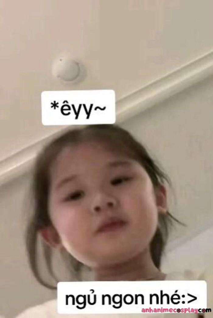 ảnh meme chúc ngủ ngon bé