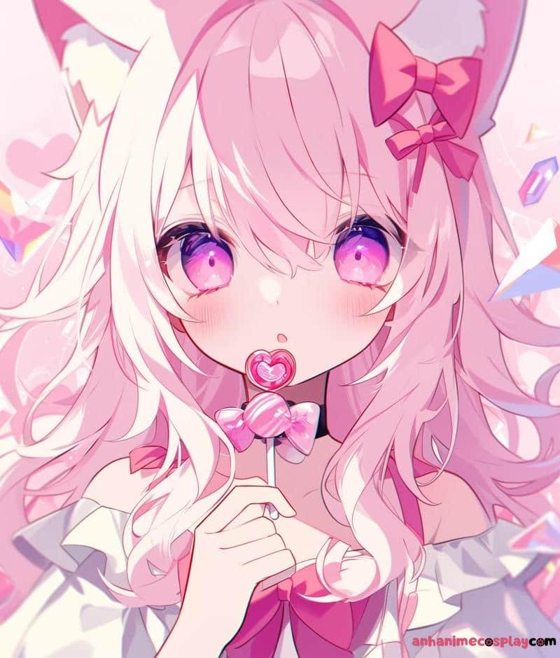 ảnh mèo anime cute iu