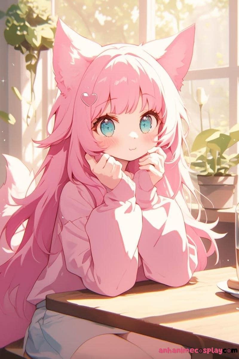 ảnh mèo anime đáng iu