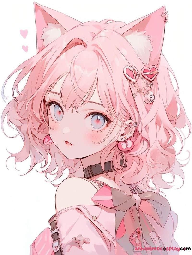 ảnh mèo anime dang yeu