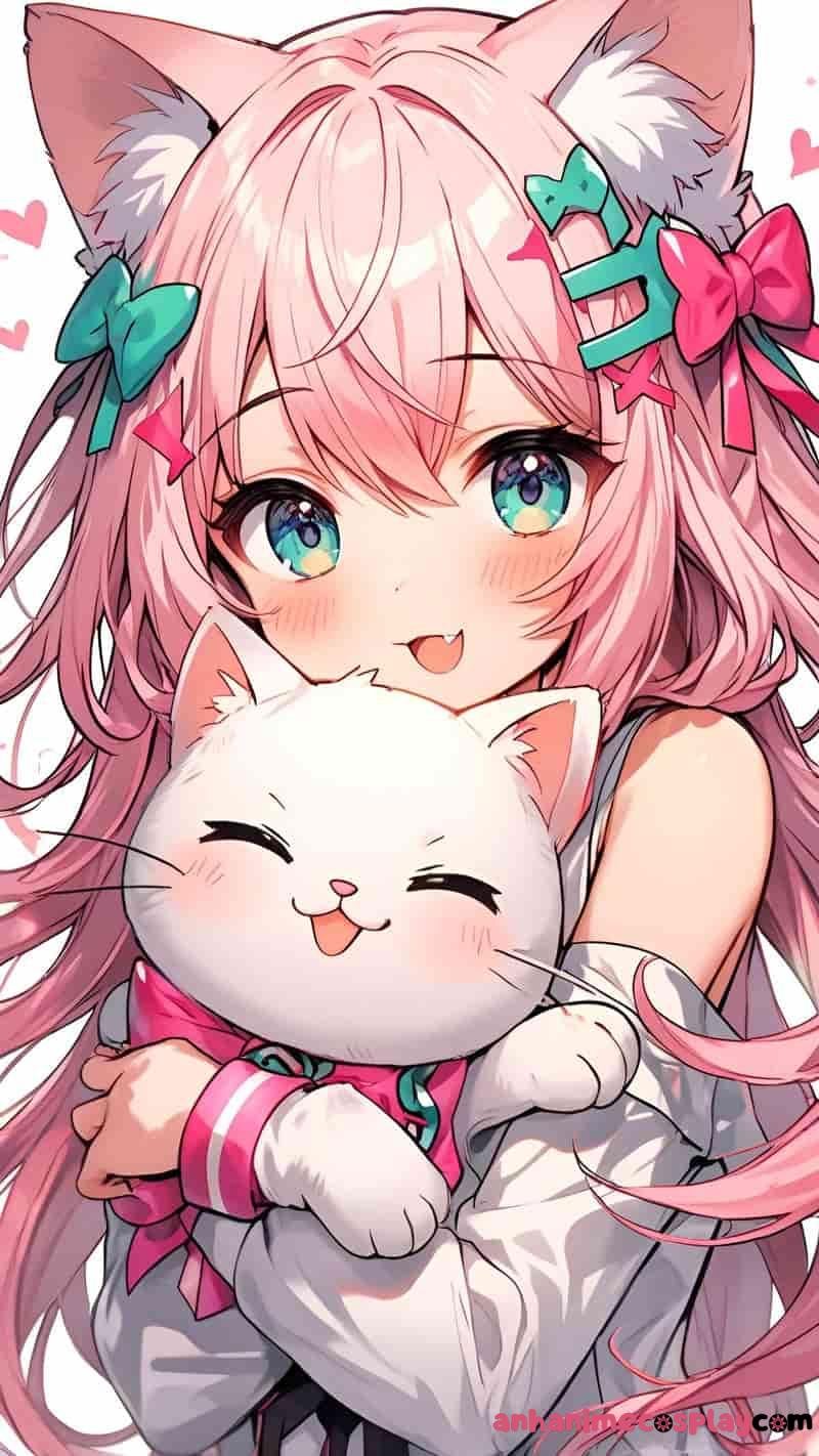 ảnh mèo anime đáng yêuu