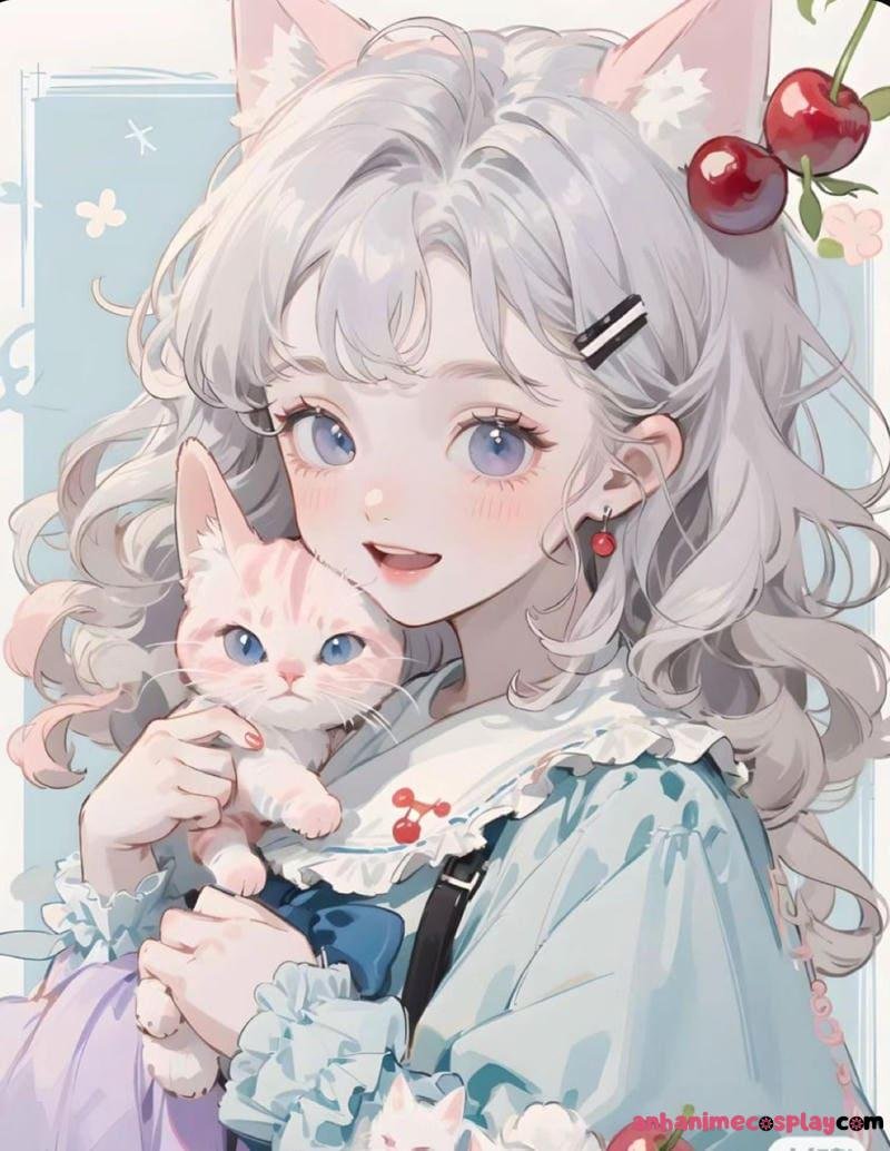 ảnh mèo anime đẹp
