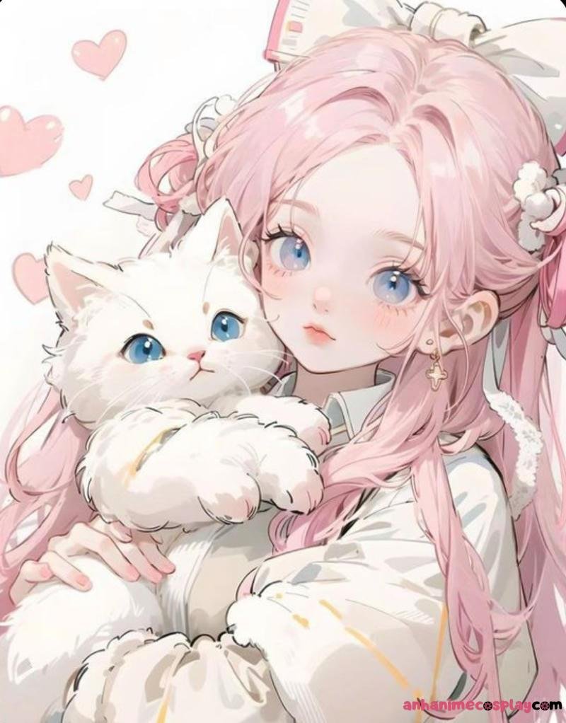 ảnh mèo anime xinh iuu