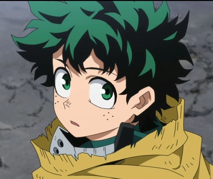 ảnh midoriya izuku biểu cảm mạnh mẽ