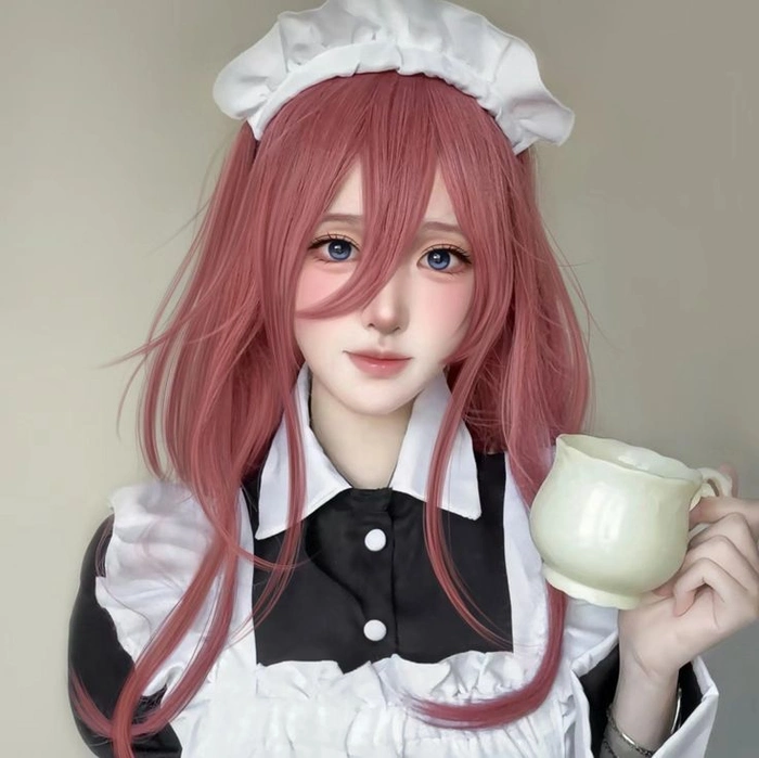 ảnh miku nakano cosplay hầu gái