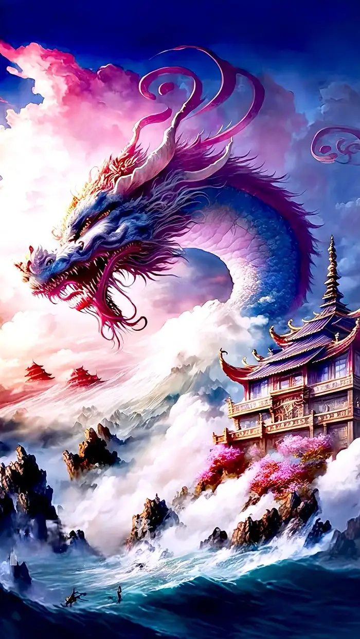 ảnh rồng anime huyền ảo