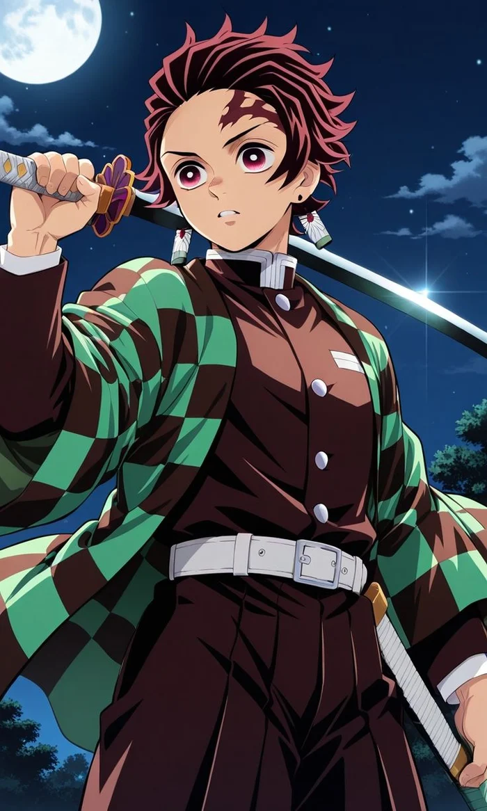 ảnh tanjiro kamado mạnh mẽ