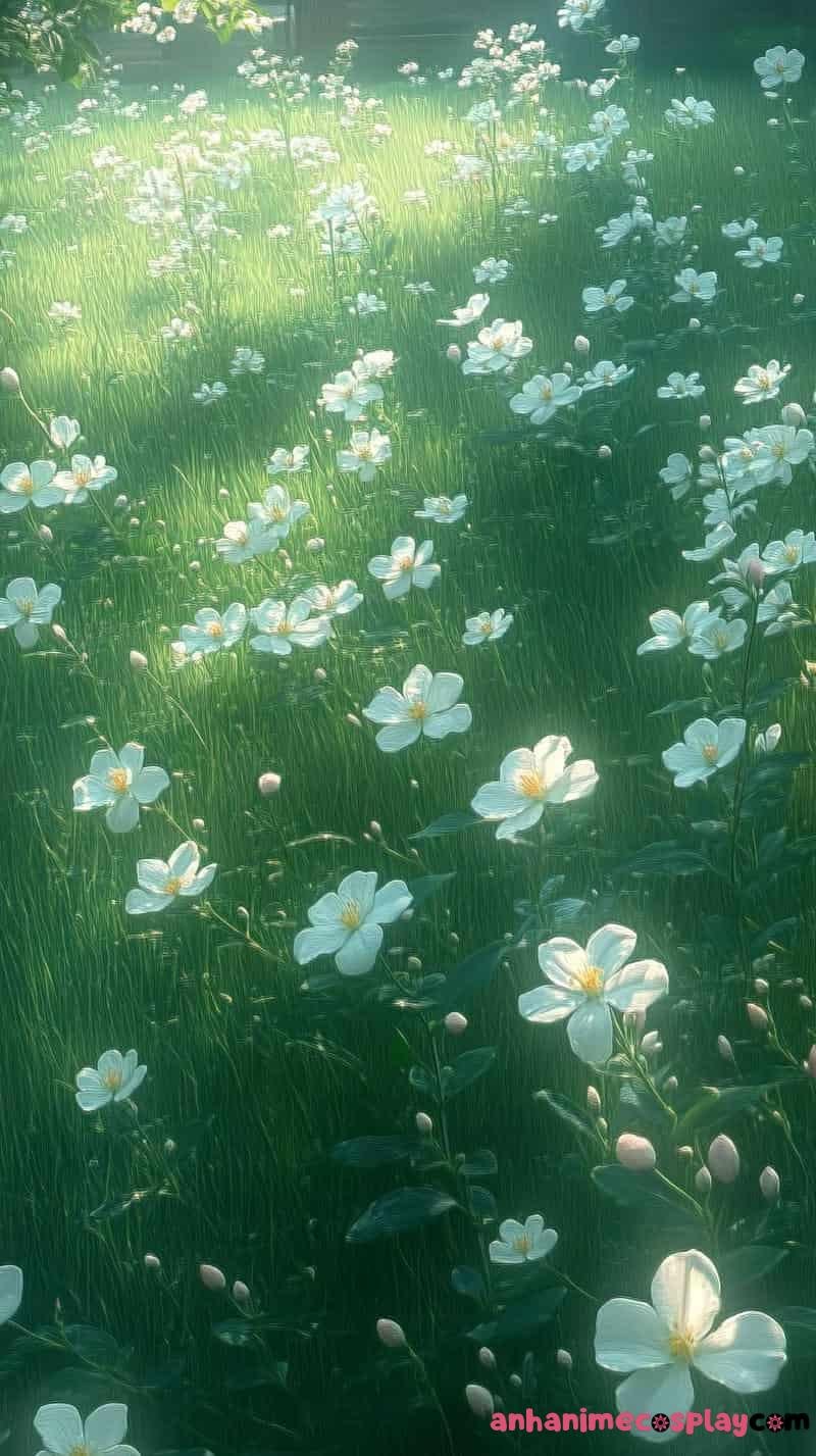 ảnh thiên nhiên anime 4k hoa đẹp