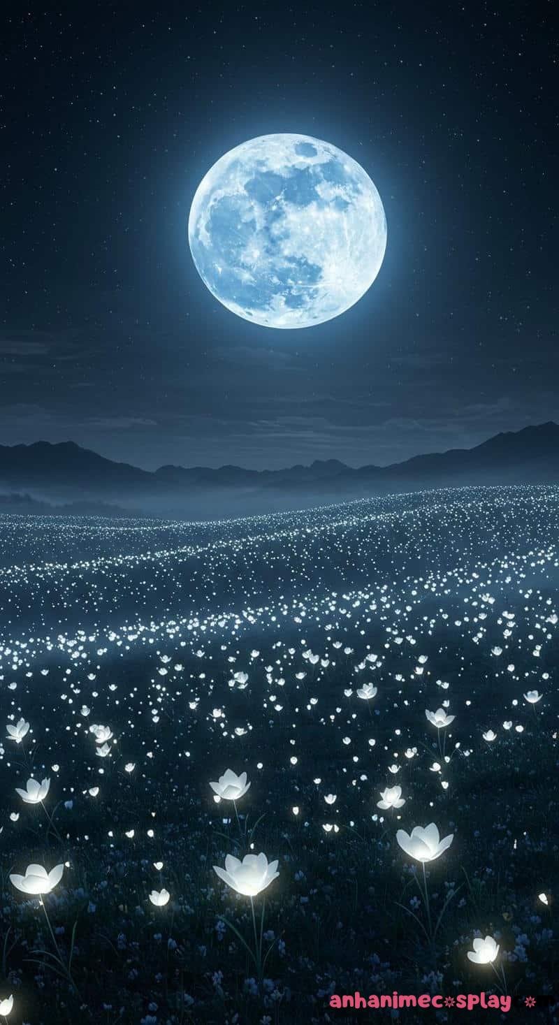anime bầu trời trăng