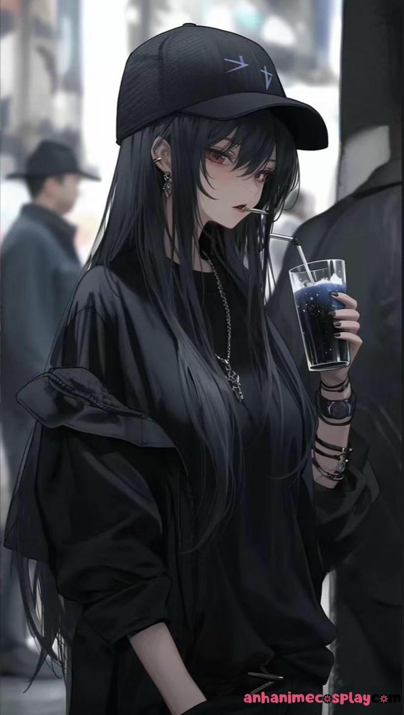 anime girl lạnh lùng cá tính cực chất ngầu