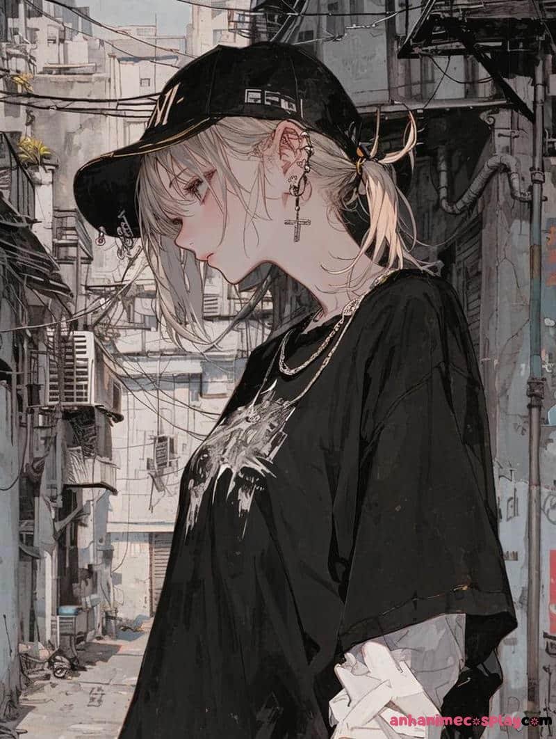 anime girl lạnh lùng cá tính cực đáng yêu