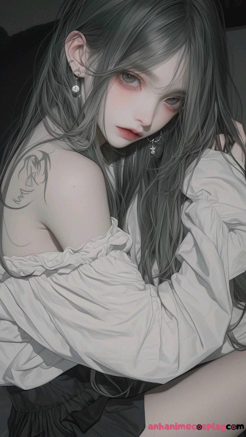 anime girl lạnh lùng cá tính cực nổi bật