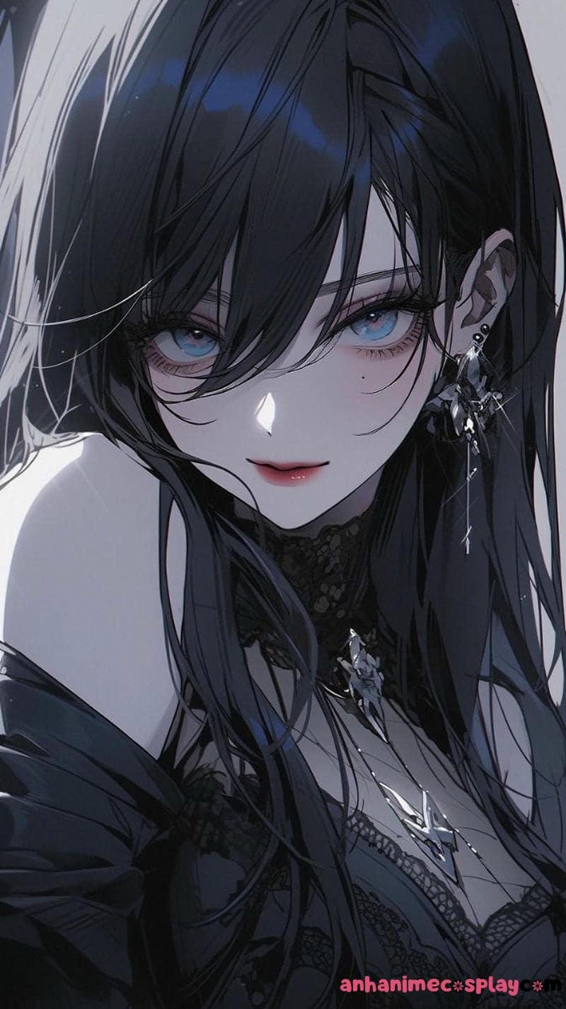 anime girl lạnh lùng cá tính cực sang