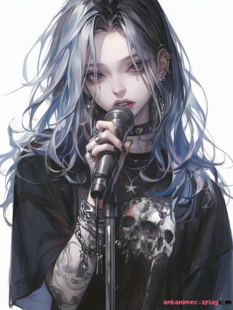 anime girl lạnh lùng cá tính thời thượng