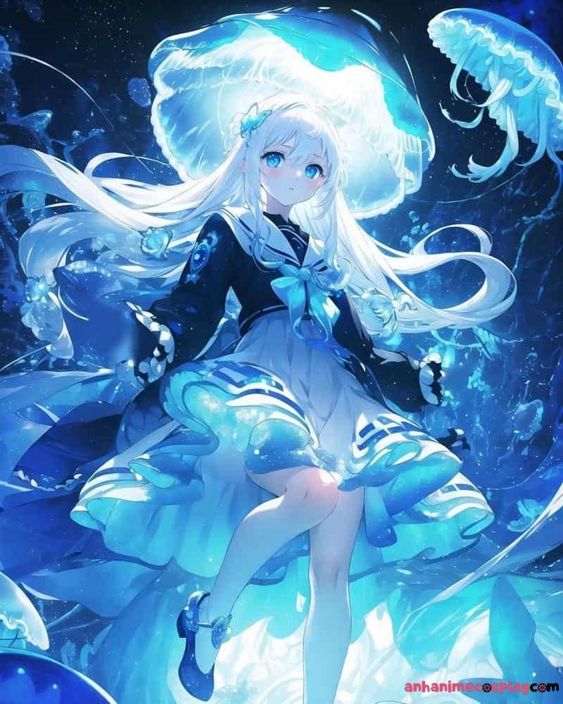 anime màu xanh dương đẹp xinh (2)