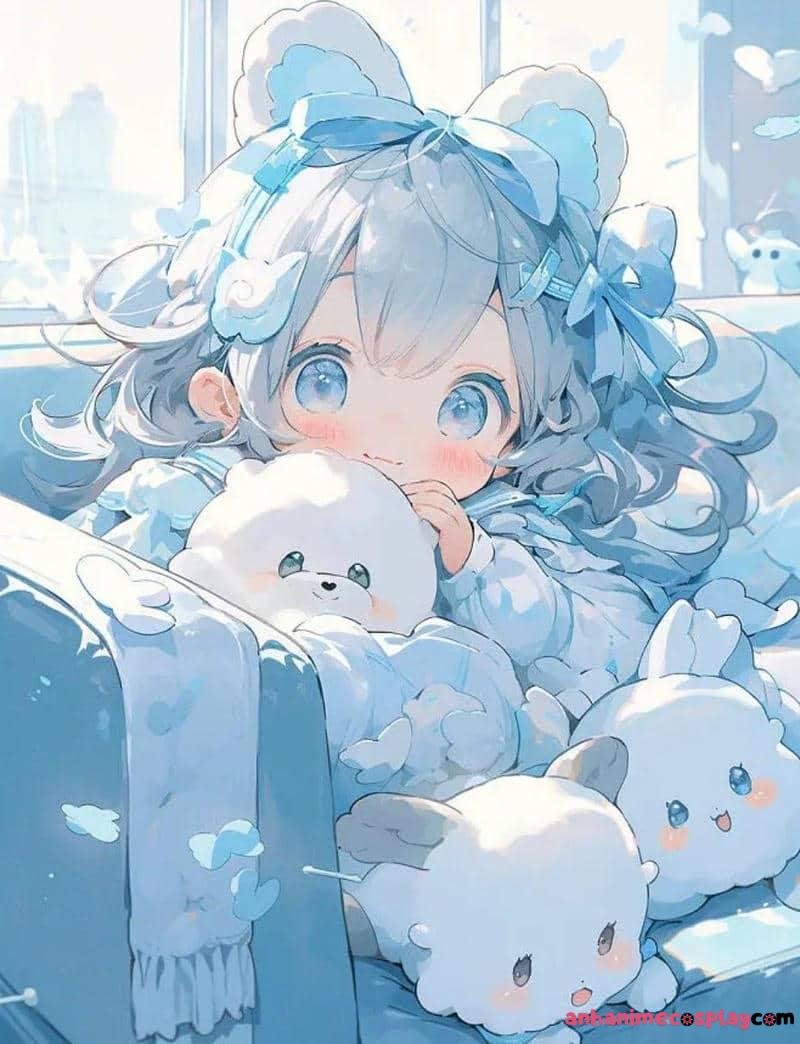 anime màu xanh dương