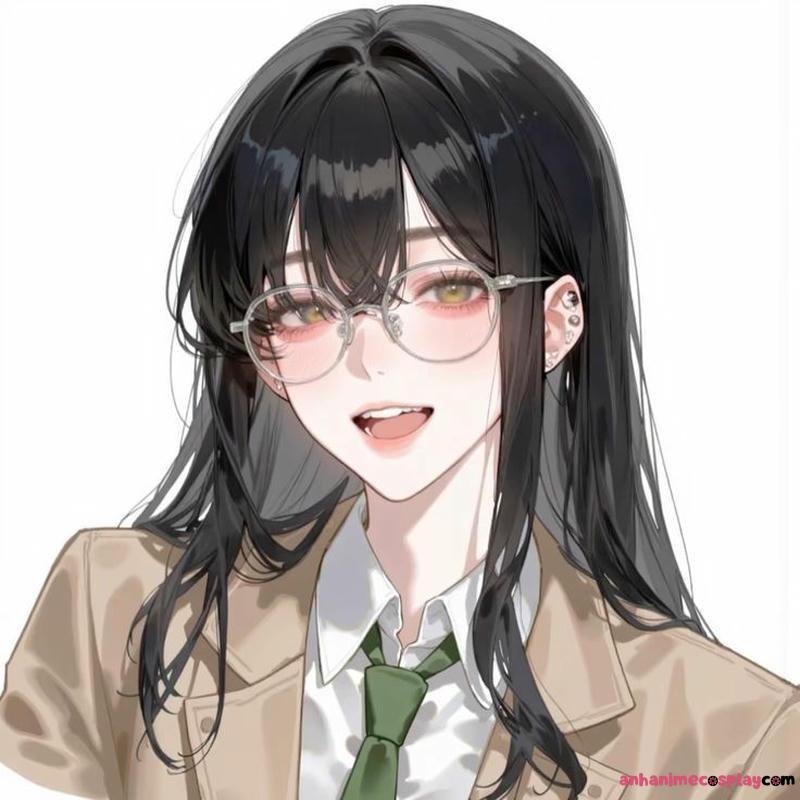 anime nữ đeo kính cực xinh