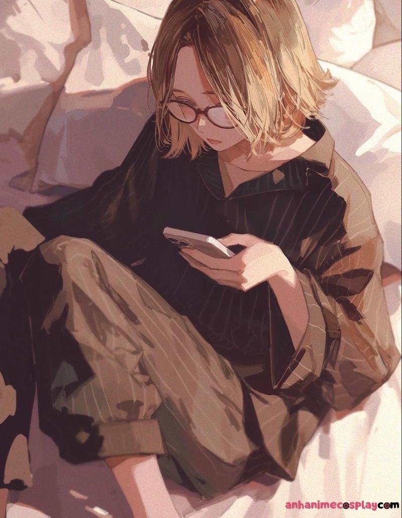 anime nữ đeo kính xinh hot trend
