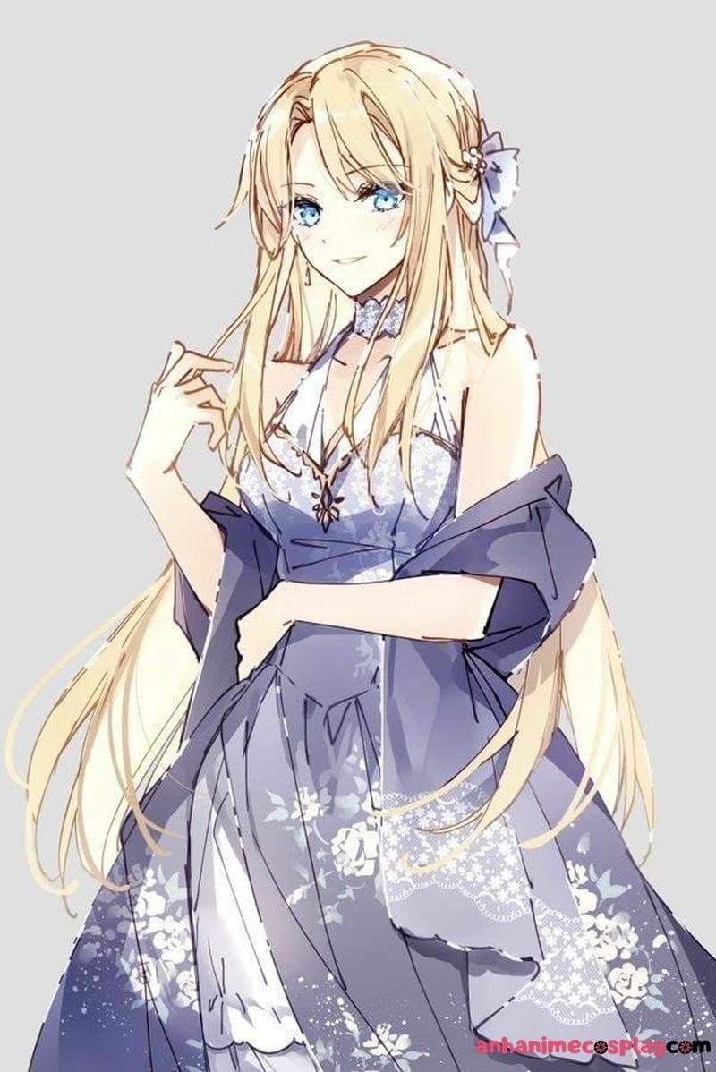 anime nữ tóc vàng cuốn hút