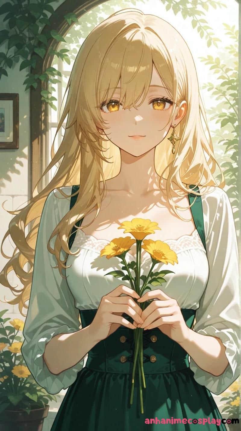 anime nữ tóc vàng hot trend