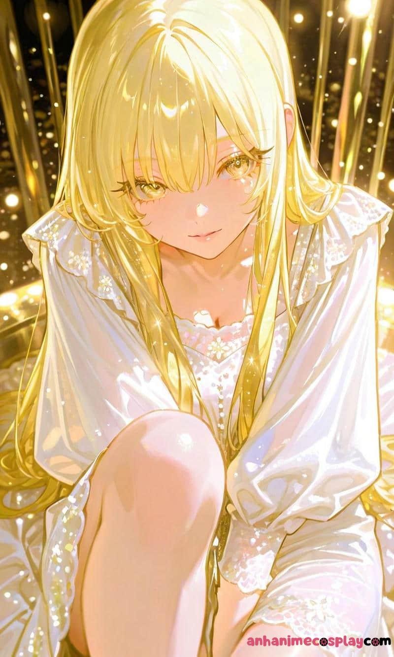 anime nữ tóc vàng phong cách