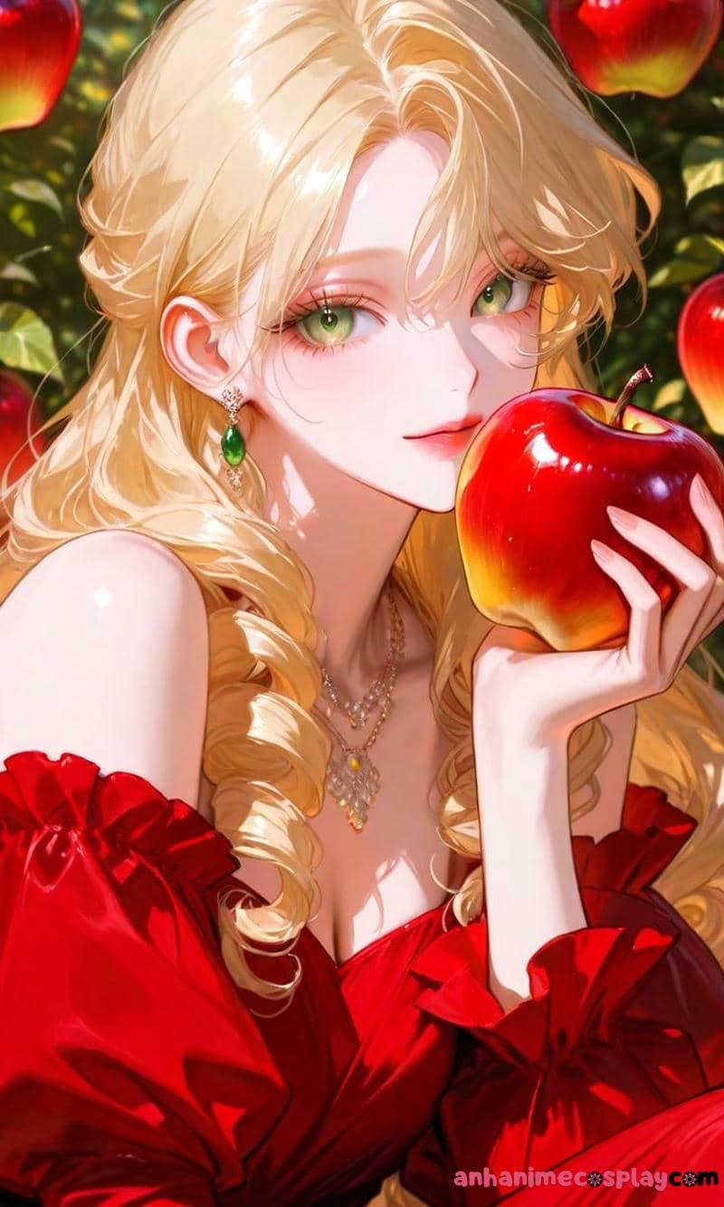 anime nữ tóc vàng thời thượng