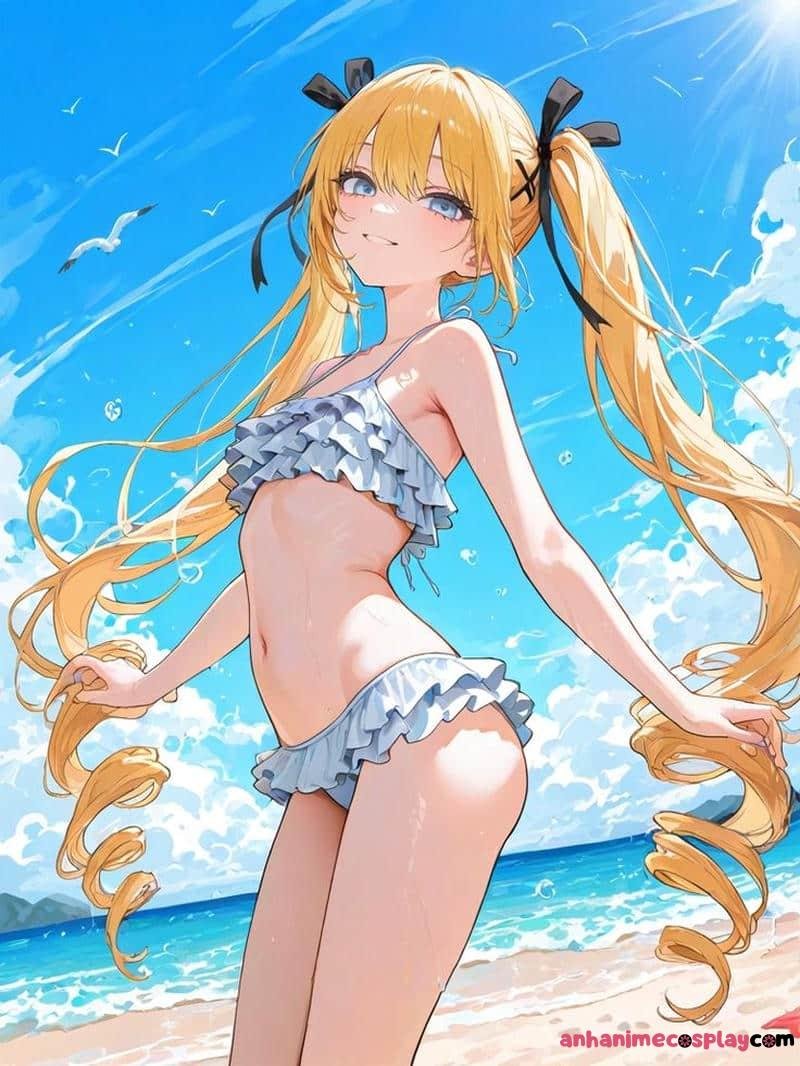 anime tóc vàng anime xinh đẹp