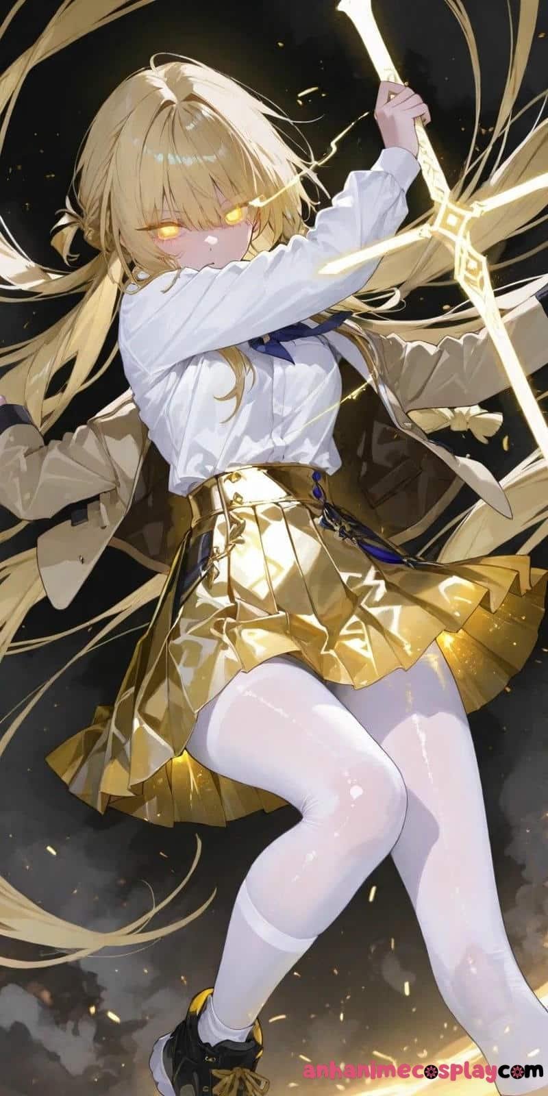 anime tóc vàng cool ngầu