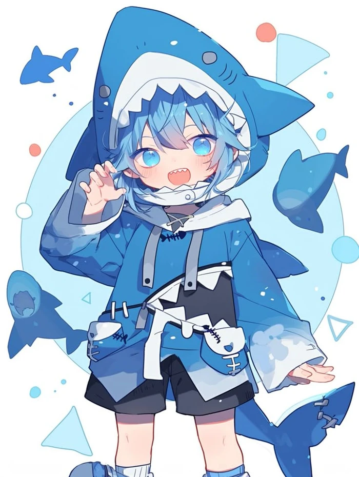 cá mập anime ấn tượng