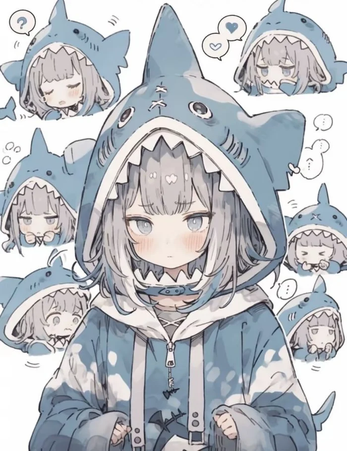 cá mập anime hài hước