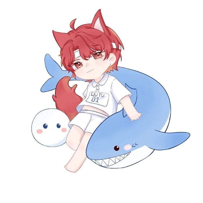 cá mập anime phong cách