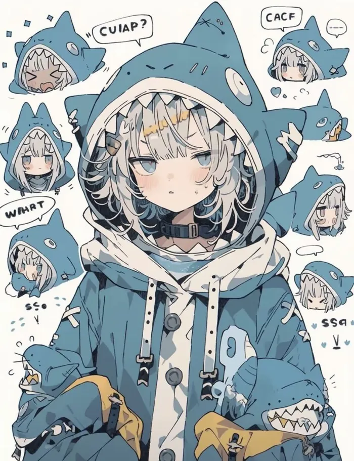 cá mập anime vui nhộn
