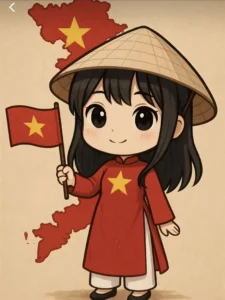 chibi kỷ niệm 30 tháng 4