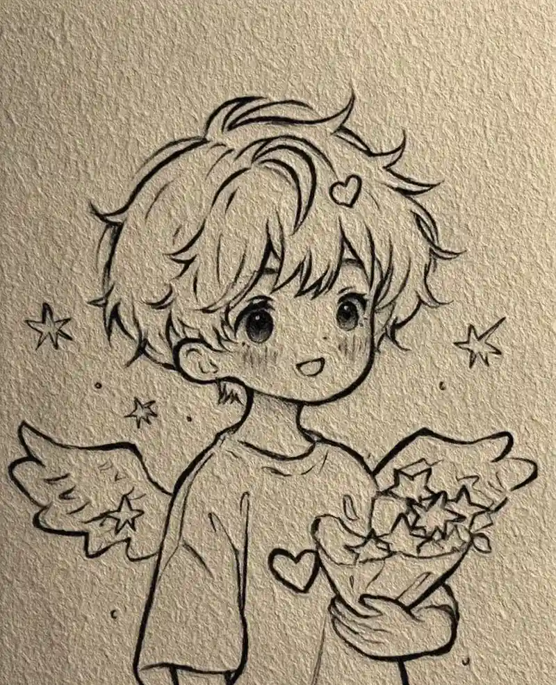 chibi nam dễ thương dễ vẽ