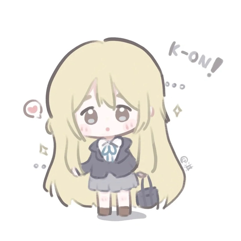 chibi nữ sinh mặc đồng phục