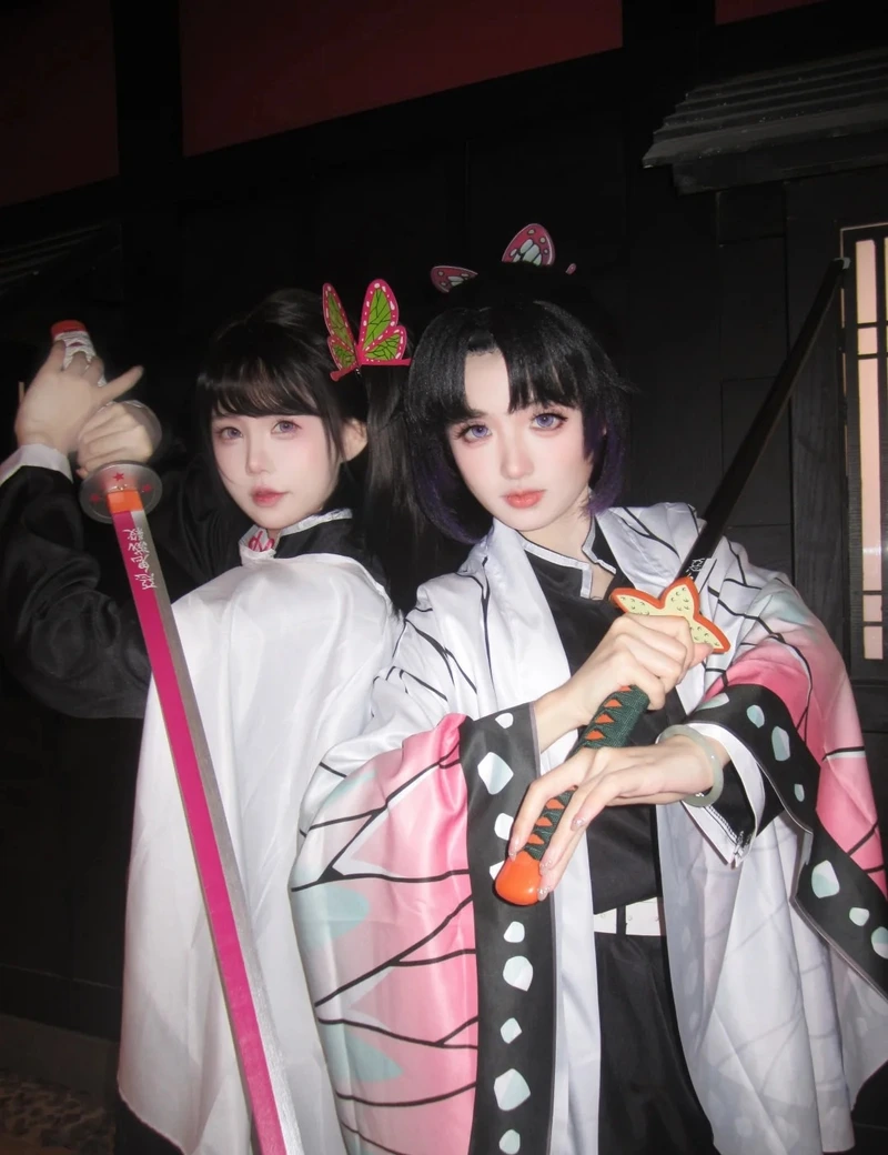 cosplay demon slayer gia tộc kanao