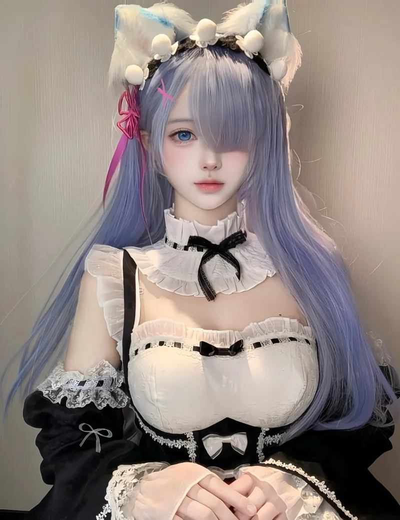 cosplay rem cực dễ thương